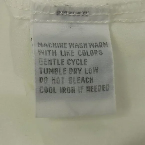 Foxcroft Shaped Stretch Ruched Button Front Collared Boho Style Blouse Size 8 - Picture 9 of 10